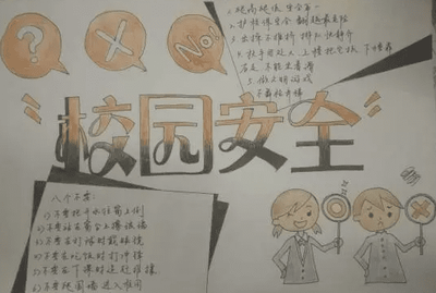 安全校園手抄報(bào)內(nèi)容