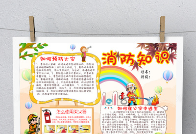 消防手抄報簡單