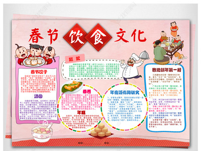中外文化手抄報