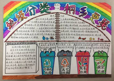 垃圾回收手抄報