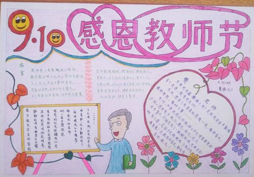 感恩老師手抄報(bào)圖片